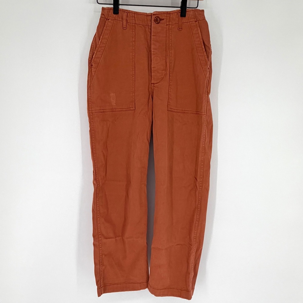 Ragdoll LA Burnt Orange Surplus Military Utility Pants XS Distressed High‎ Rise